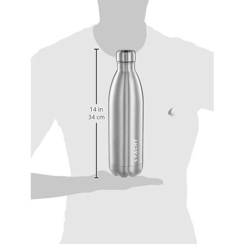 Hot-Bot, 1000ml, Double Wall Stainless Steel Vacuum Insulated Hot and Cold  Flask with Travel Pouch, Copper Plated Inner Wall, Spill & Leak Proof, 2